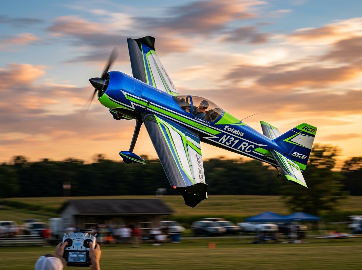 Avión acrobático RC y jets a turbina en aeromodelismo Colombia