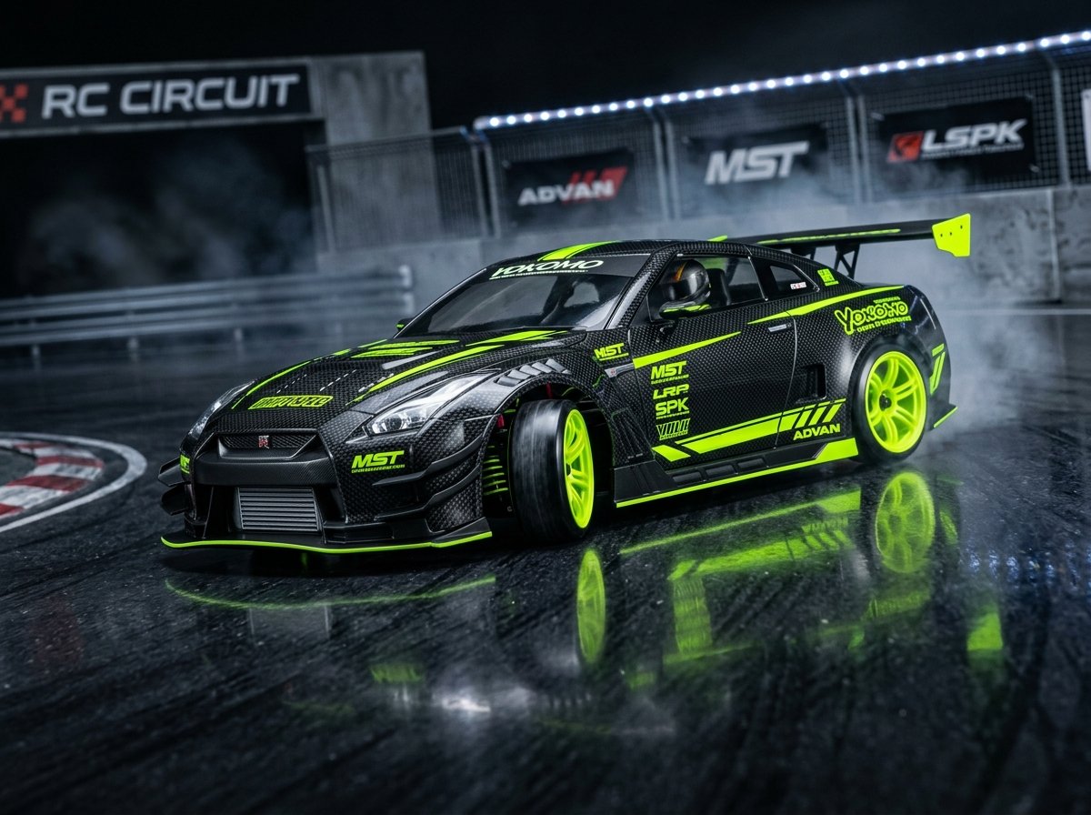 Carros RC de drift, touring y buggies de competición en pistas de Colombia